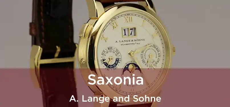  Saxonia A. Lange and Sohne